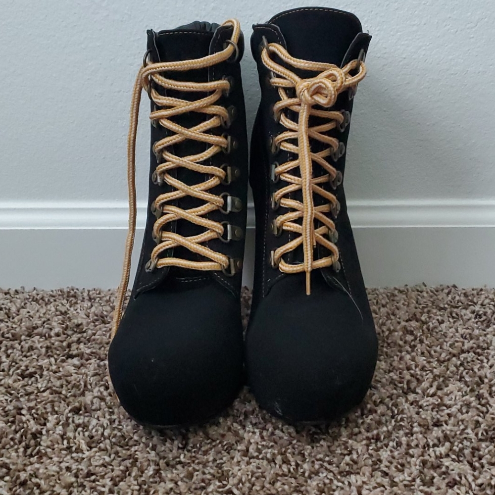 Forever Black Suede Boots